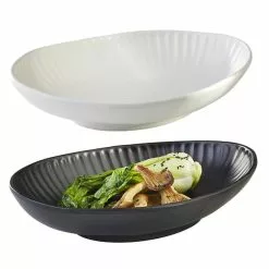 Oval Skål "AIKO", Svart, 90 Cl